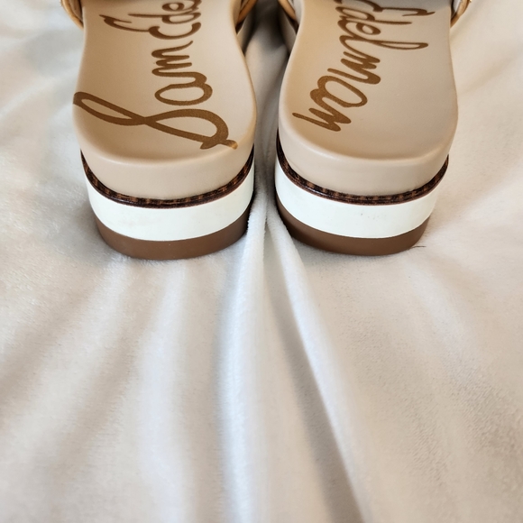 Sam Edleman sandal womens size 6 Adaley woven slide 1" platform open toe leather - Picture 7 of 10